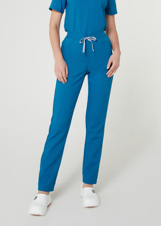 PAT-MED 'COMFY' Women's Scrub Pants CARIBBEAN BLUE