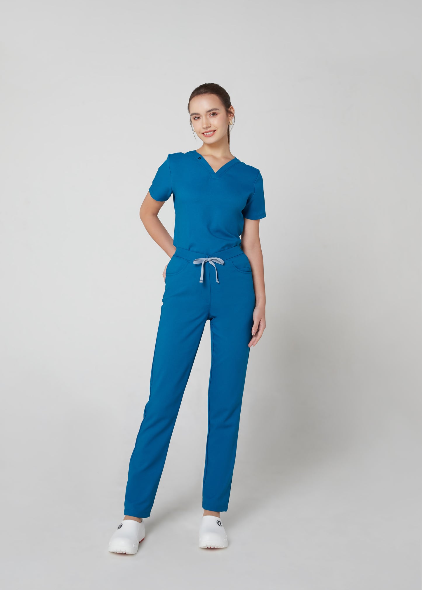 PAT-MED 'COMFY' Women's Scrub Pants CARIBBEAN BLUE