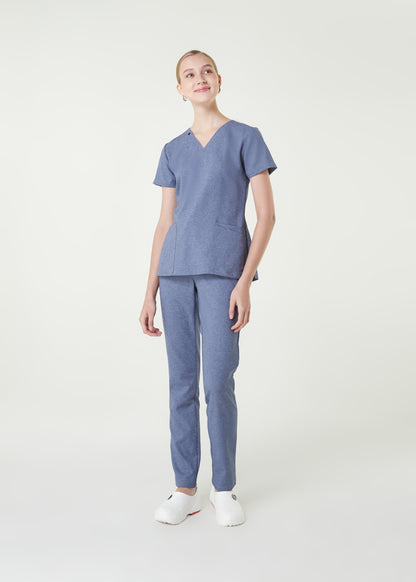 PAT-MED 'COMFY' Women's Scrub Top BLUE JEANS