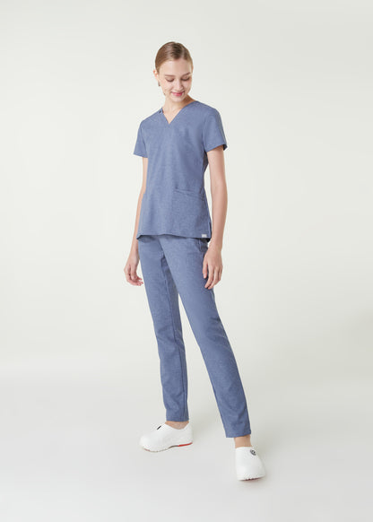 PAT-MED 'COMFY' Women's Scrub Top BLUE JEANS