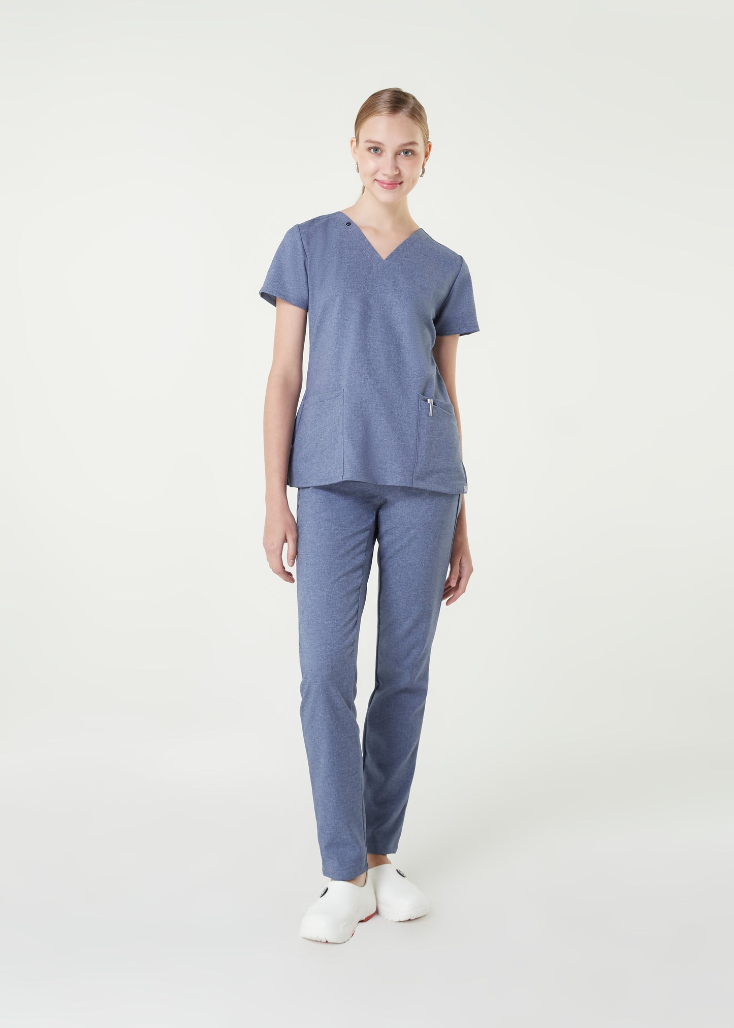 PAT-MED 'COMFY' Women's Scrub Top BLUE JEANS