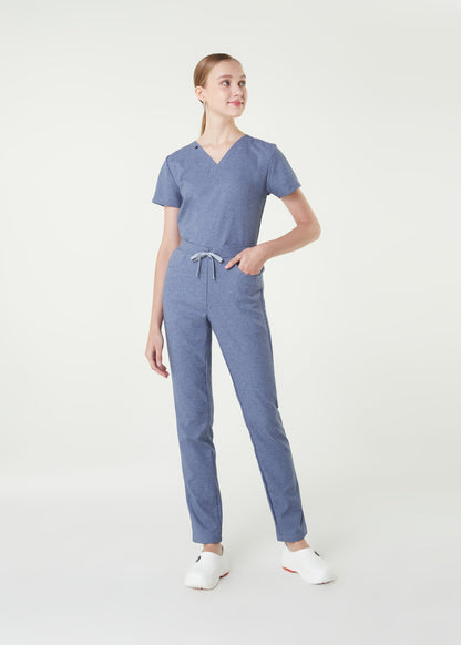 PAT-MED 'COMFY' Women's Scrub Top BLUE JEANS