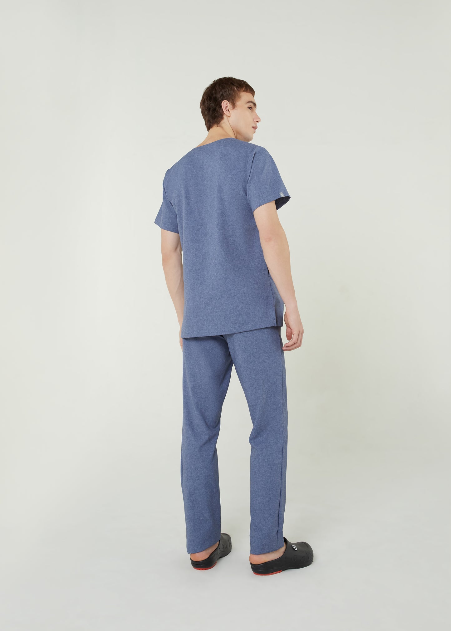 PAT-MED 'COMFY' Men's Scrub Top BLUE JEANS