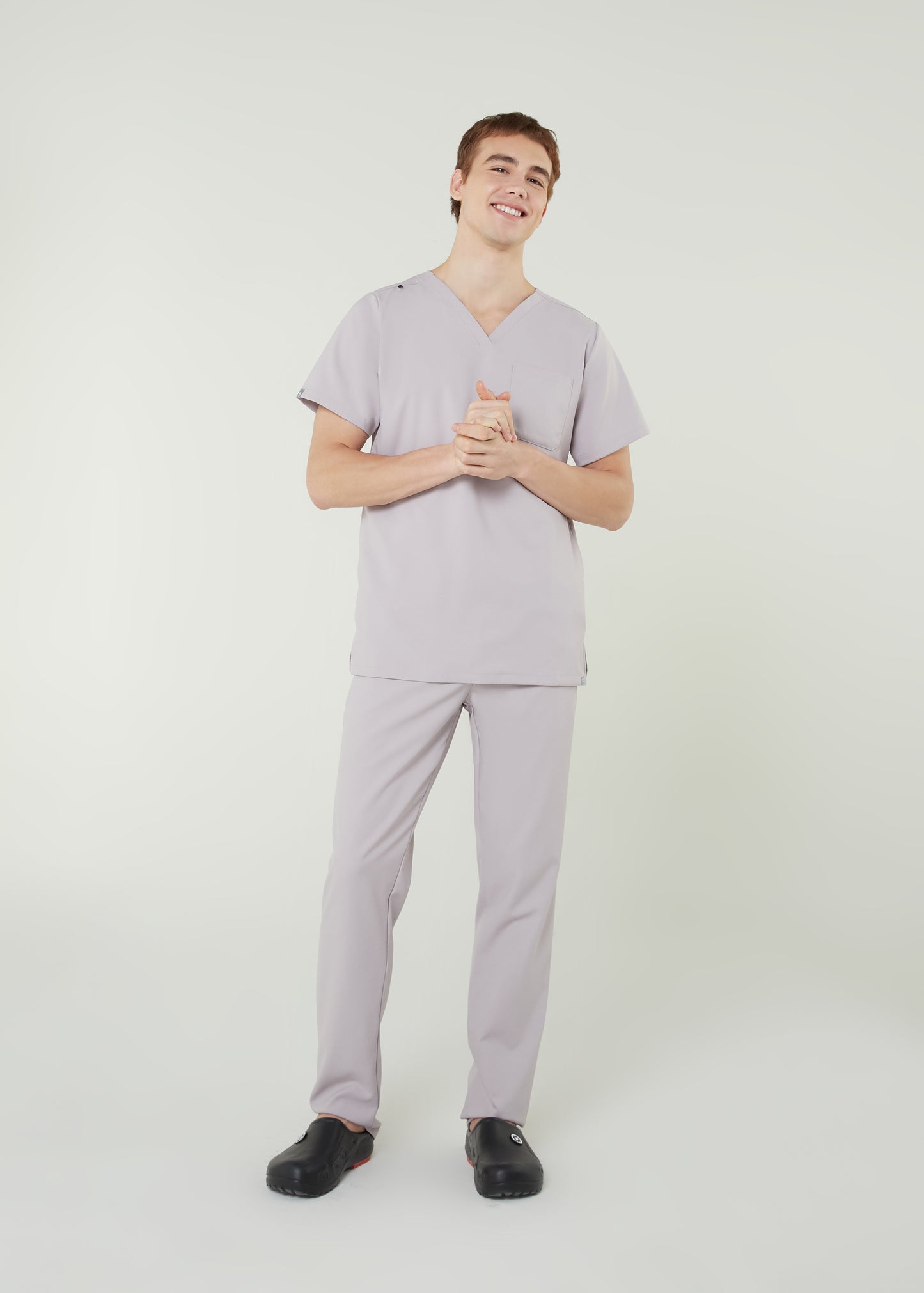 PAT-MED 'COMFY' Men's Scrub Top NUDE