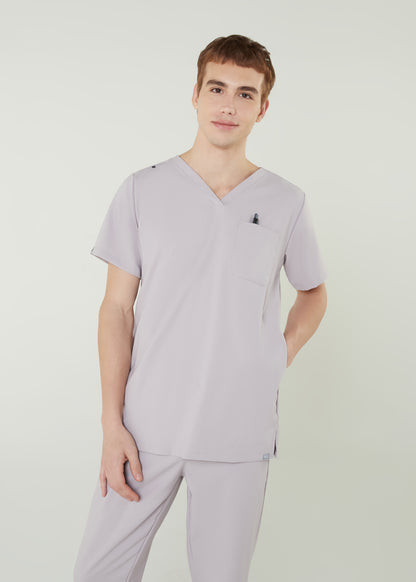 PAT-MED 'COMFY' Men's Scrub Top NUDE