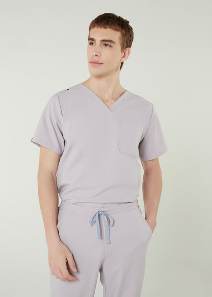 PAT-MED 'COMFY' Men's Scrub Top NUDE