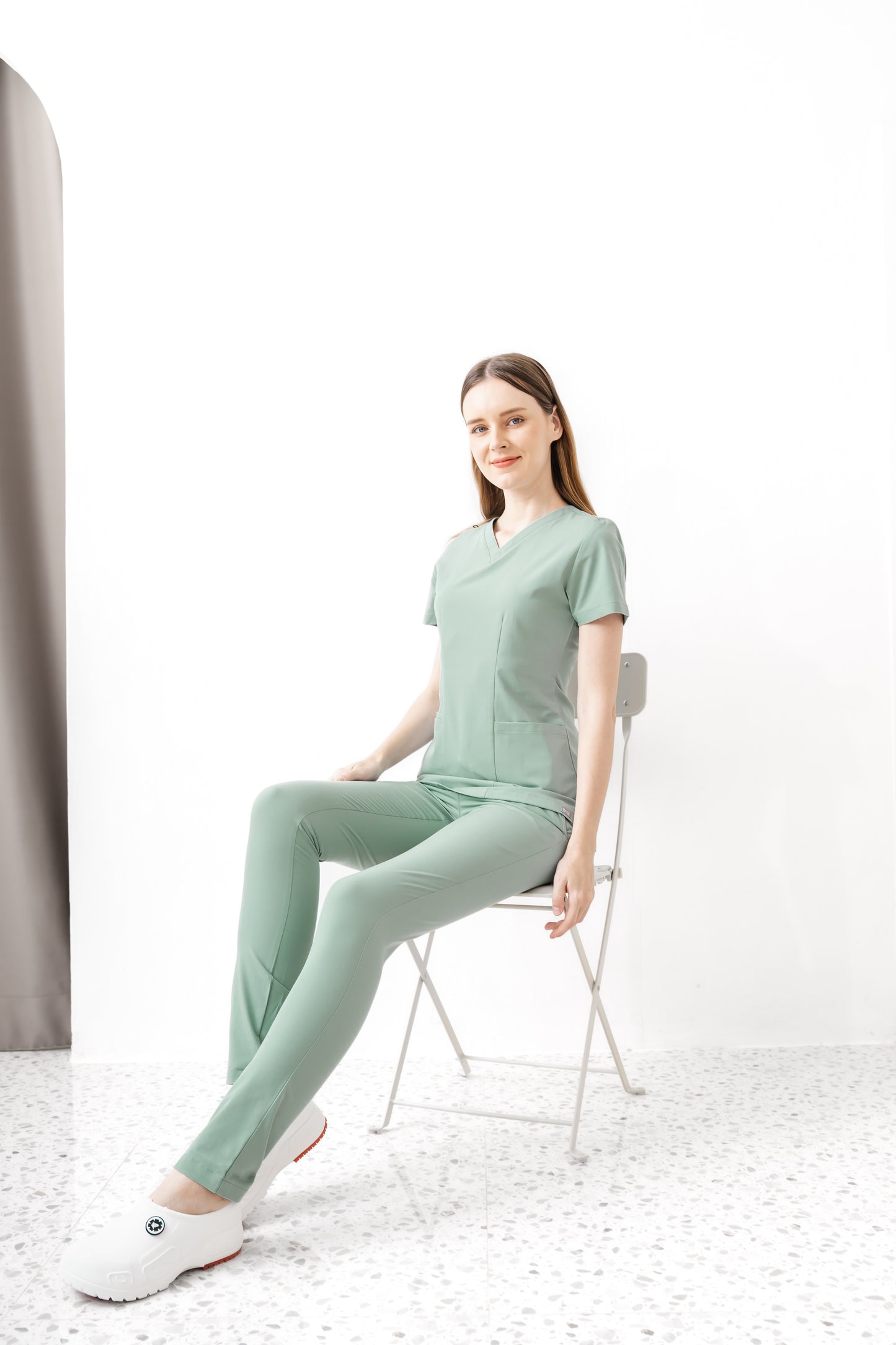 PAT-MED 'JOY' Premium Women's Scrub Top JADE