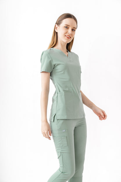 PAT-MED 'JOY' Premium Women's Scrub Top JADE