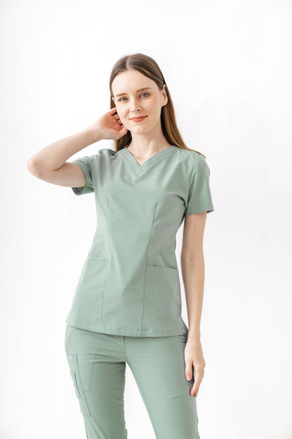 PAT-MED 'JOY' Premium Women's Scrub Top JADE