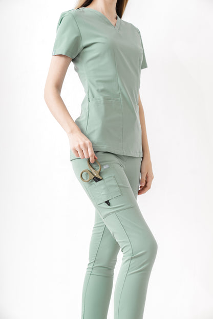 PAT-MED 'JOY' Premium Women's Scrub Top JADE