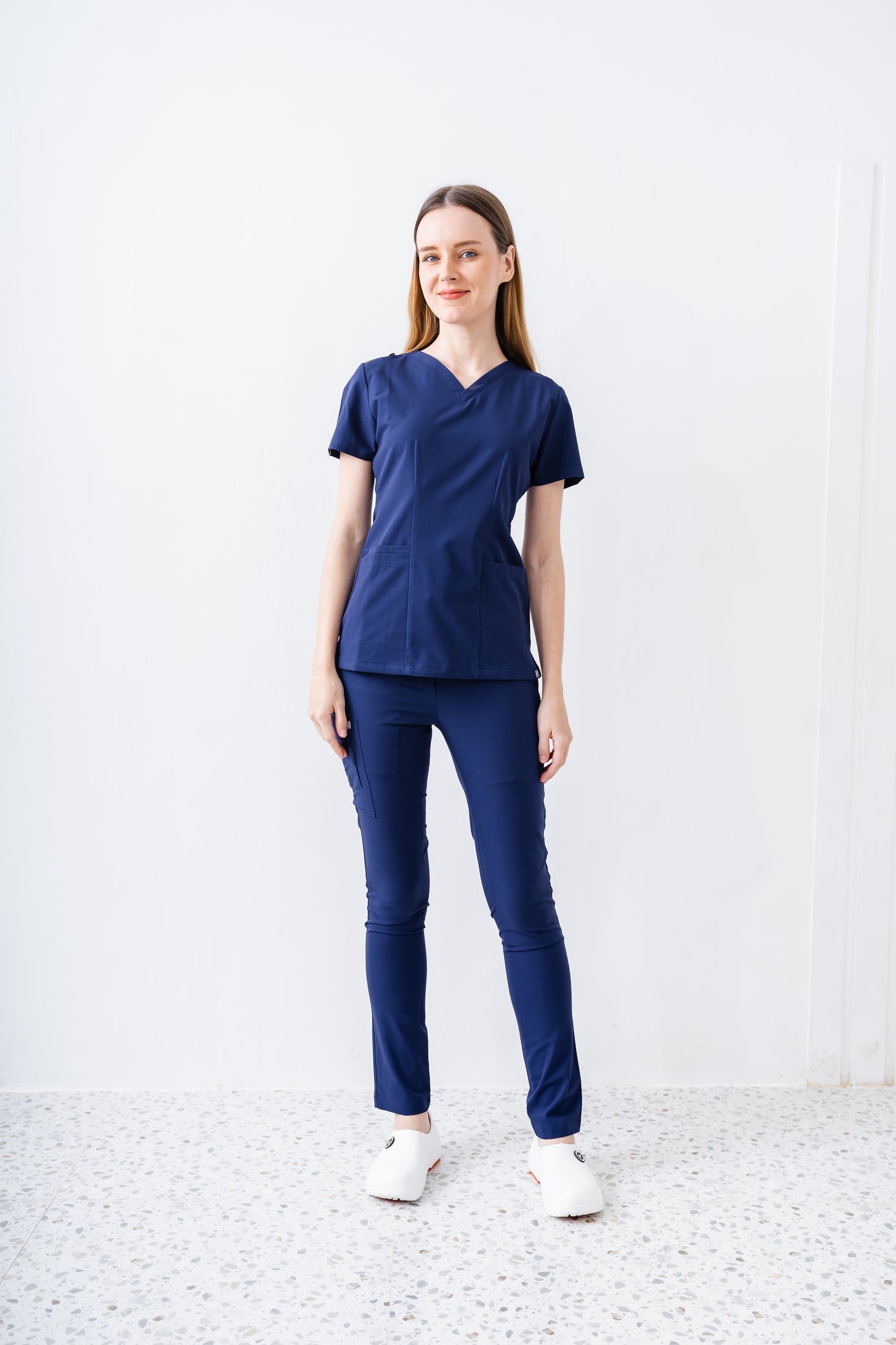 PAT-MED 'JOY' Premium Women's Scrub Top NAVY