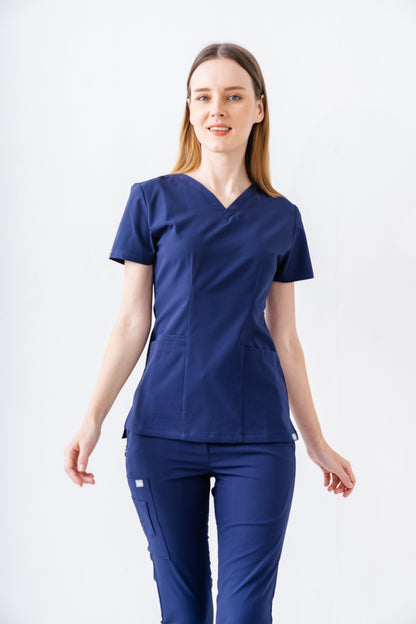 PAT-MED 'JOY' Premium Women's Scrub Top NAVY