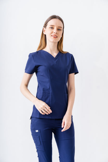 PAT-MED 'JOY' Premium Women's Scrub Top NAVY