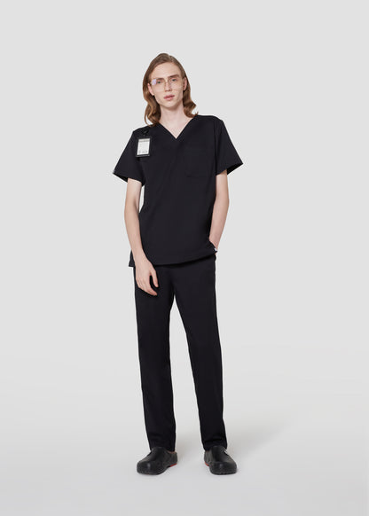 PAT-MED 'COMFY' Men's Scrub Top DARK NIGHT