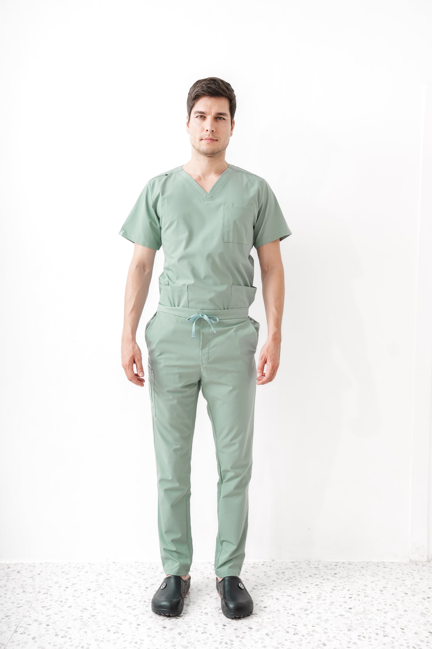 PAT-MED 'JOY' Premium Men's Scrub Top JADE