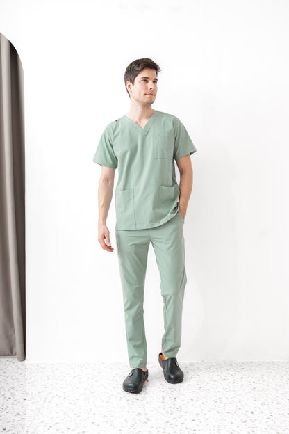 PAT-MED 'JOY' Premium Men's Scrub Top JADE