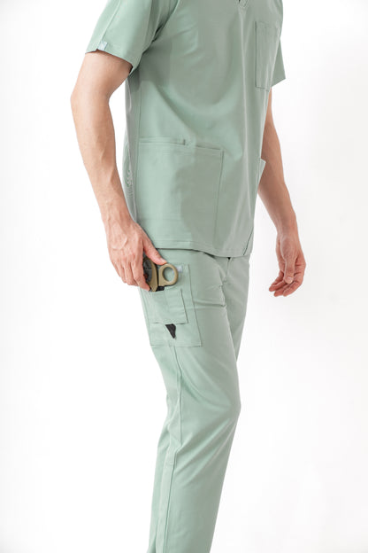 PAT-MED 'JOY' Premium Men's Scrub Top JADE