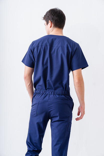 PAT-MED 'JOY' Premium Men's Scrub Top NAVY