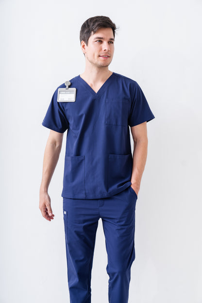 PAT-MED 'JOY' Premium Men's Scrub Top NAVY