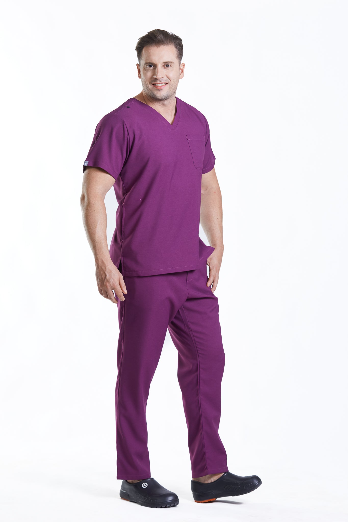 PAT-MED 'COMFY' Men's Scrub Pants PERYLENE VIOLET