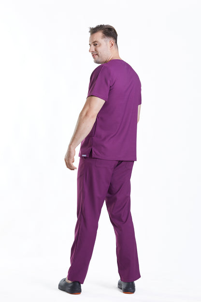 PAT-MED 'COMFY' Men's Scrub Pants PERYLENE VIOLET