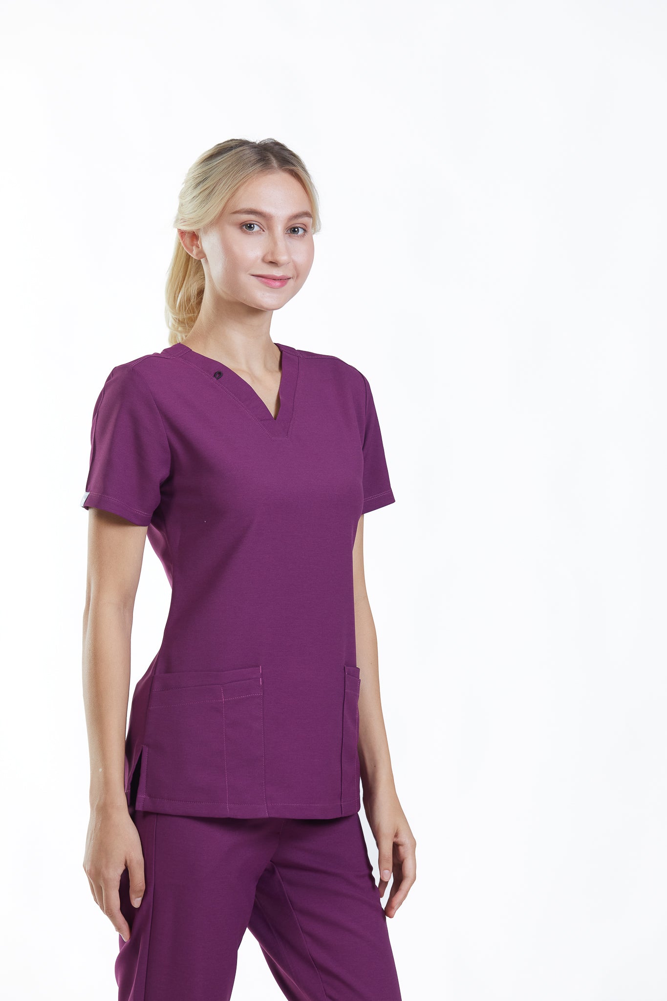 PAT-MED 'COMFY' Women's Scrub Top PERYLENE VIOLET