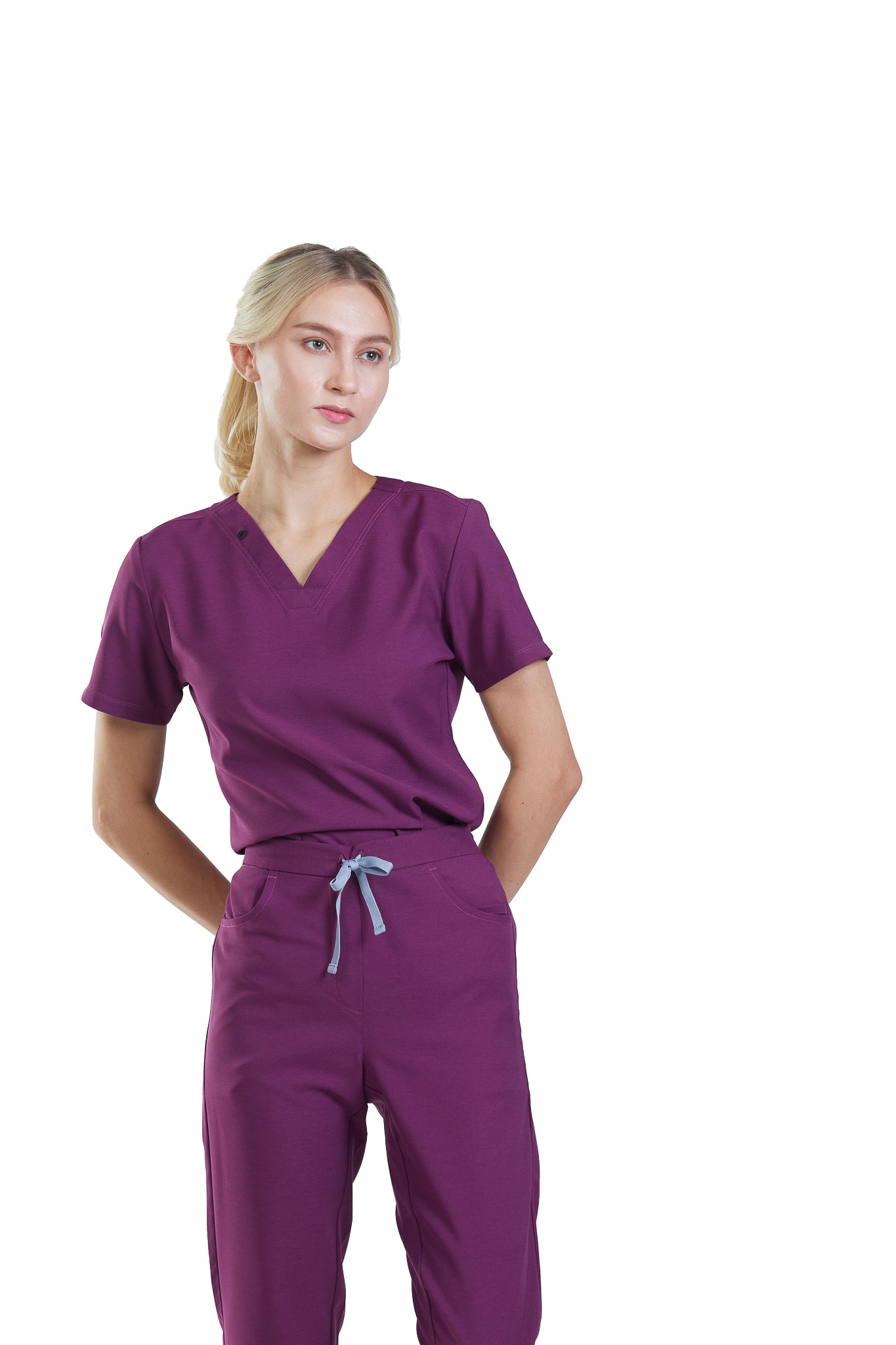 PAT-MED 'COMFY' Women's Scrub Top PERYLENE VIOLET