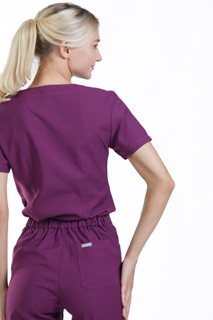 PAT-MED 'COMFY' Women's Scrub Top PERYLENE VIOLET