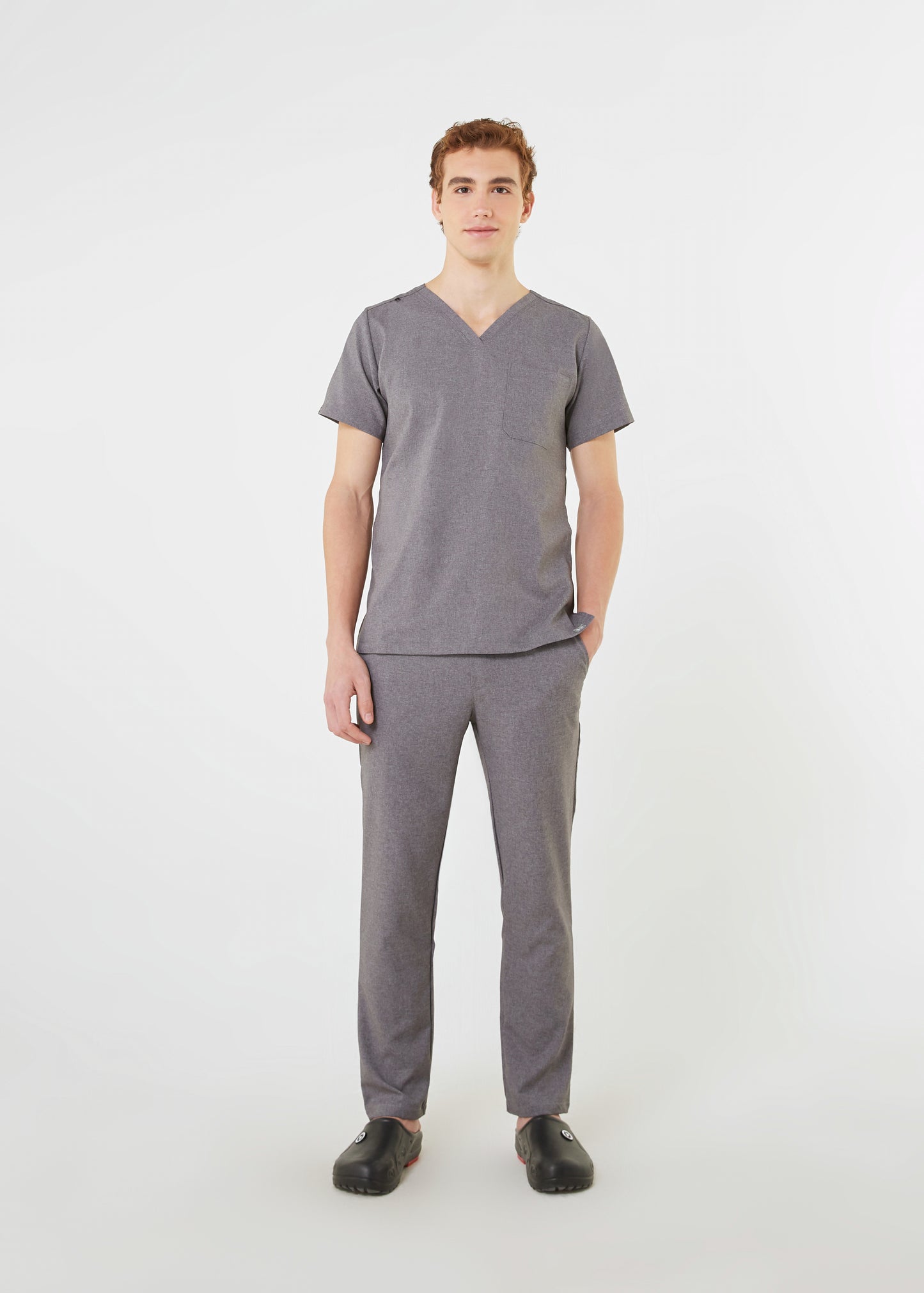 PAT-MED 'COMFY' Men's Scrub Pants HEATHER GRAY