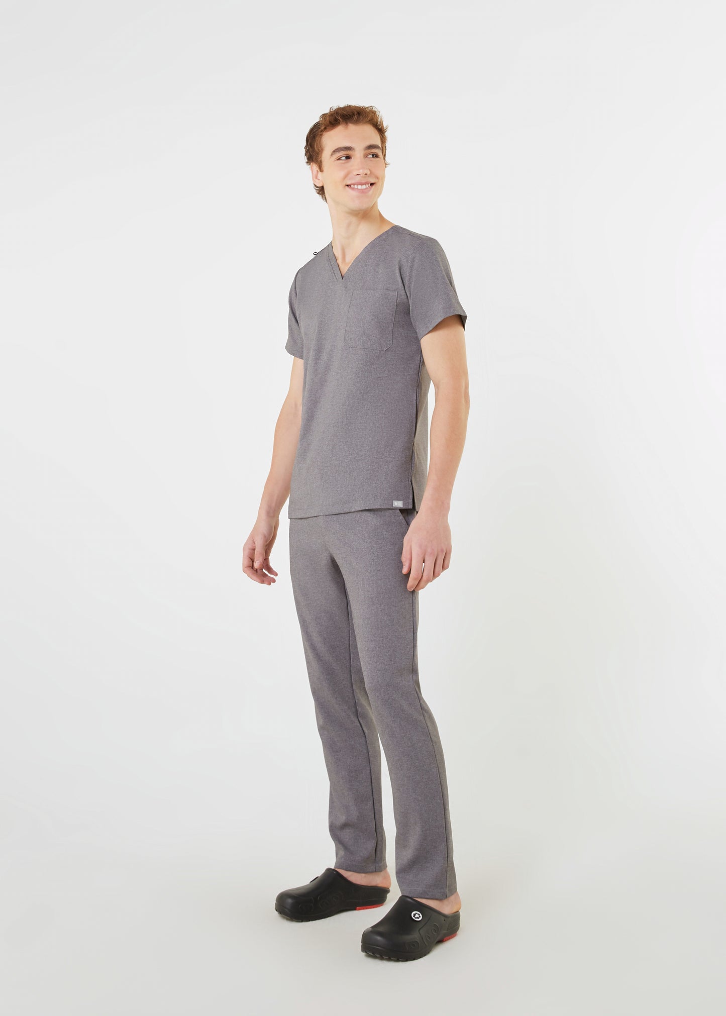 PAT-MED 'COMFY' Men's Scrub Pants HEATHER GRAY