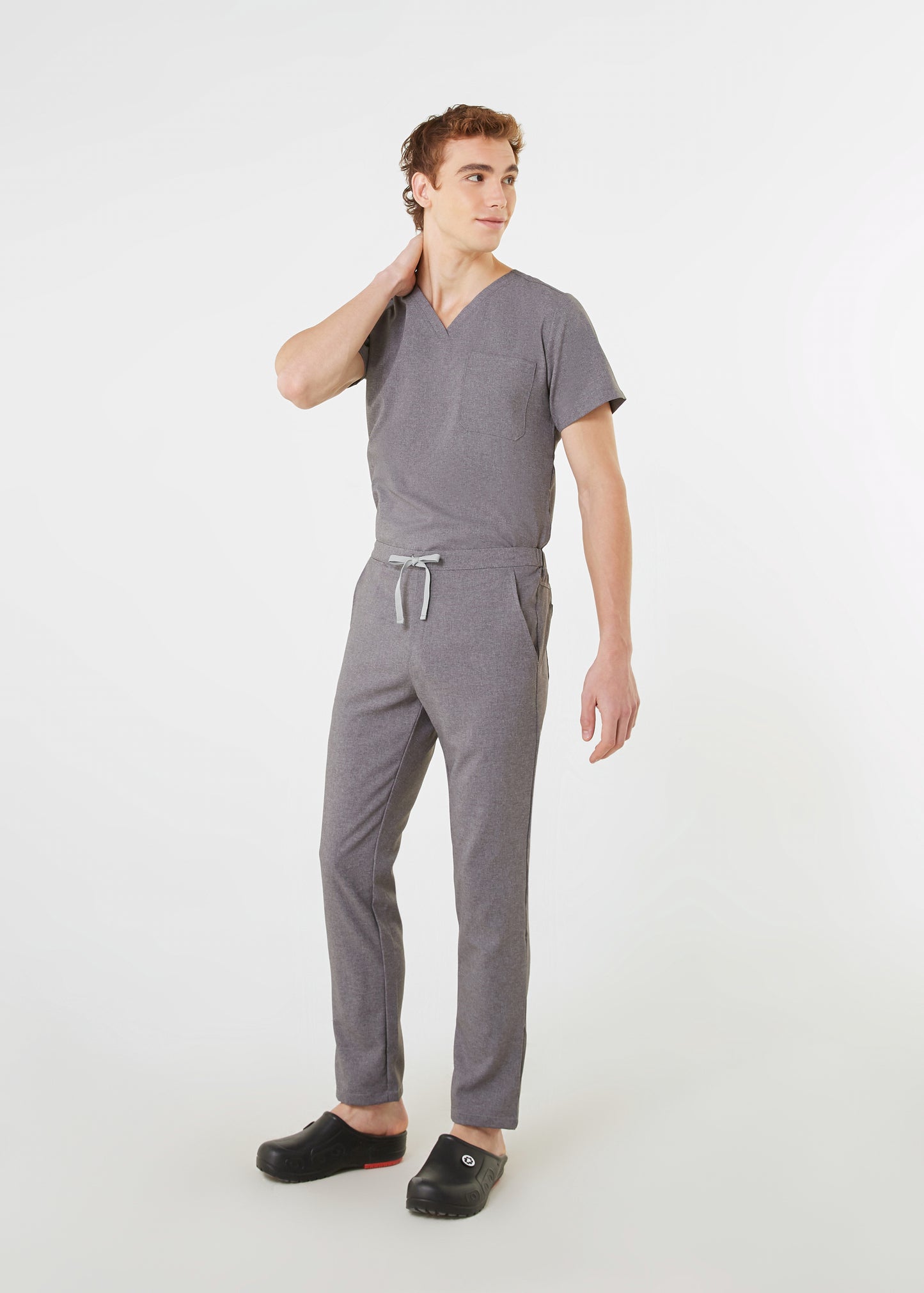 PAT-MED 'COMFY' Men's Scrub Pants HEATHER GRAY