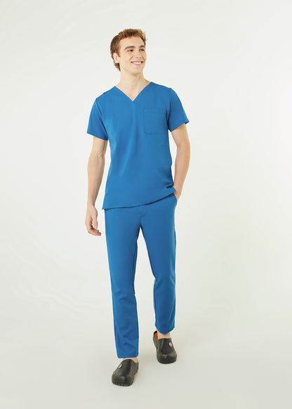 PAT-MED 'COMFY' Men's Scrub Pants CARIBBEAN BLUE