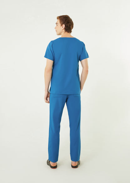 PAT-MED 'COMFY' Men's Scrub Pants CARIBBEAN BLUE