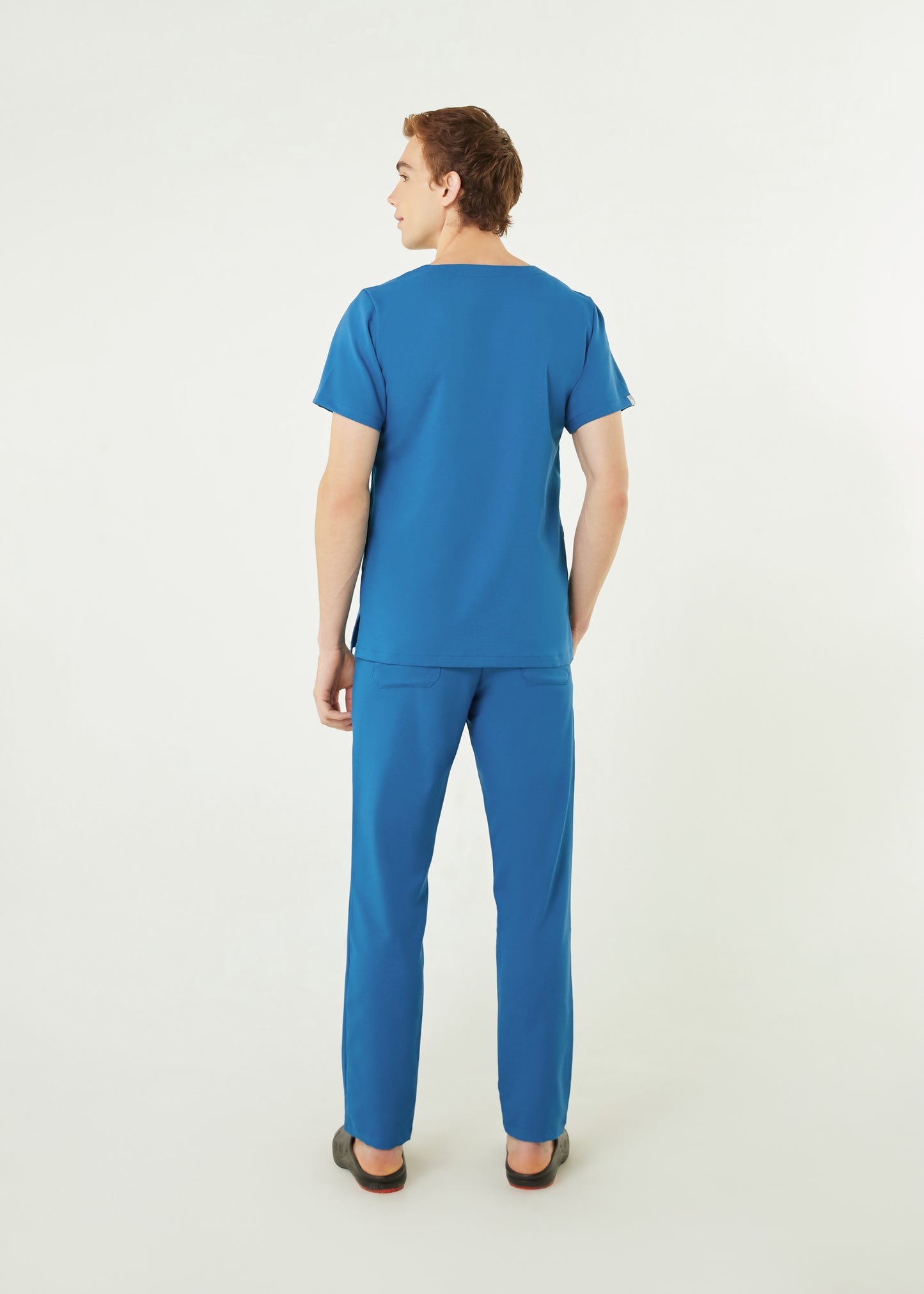 PAT-MED 'COMFY' Men's Scrub Top CARIBBEAN BLUE