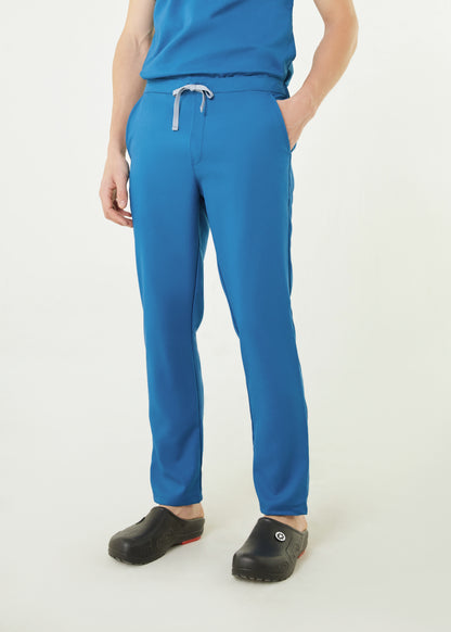 PAT-MED 'COMFY' Men's Scrub Pants CARIBBEAN BLUE