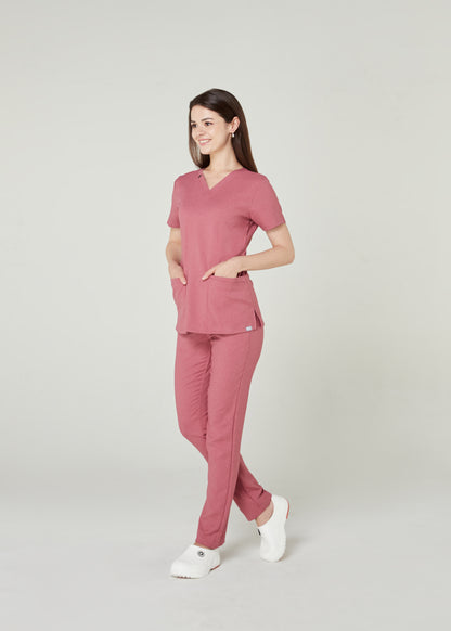 PAT-MED 'COMFY' Women's Scrub Top CORAL