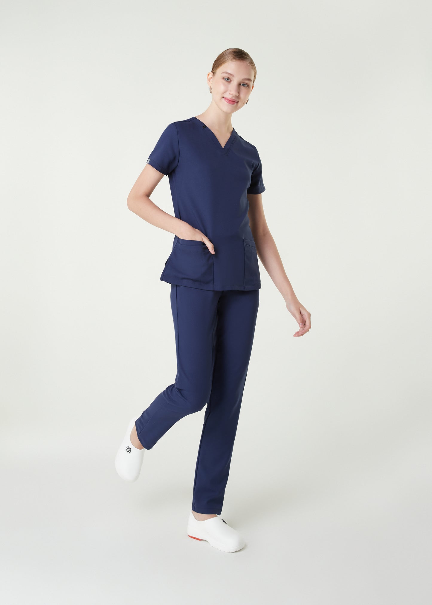 PAT-MED 'COMFY' Women's Scrub Top LUNAR NAVY