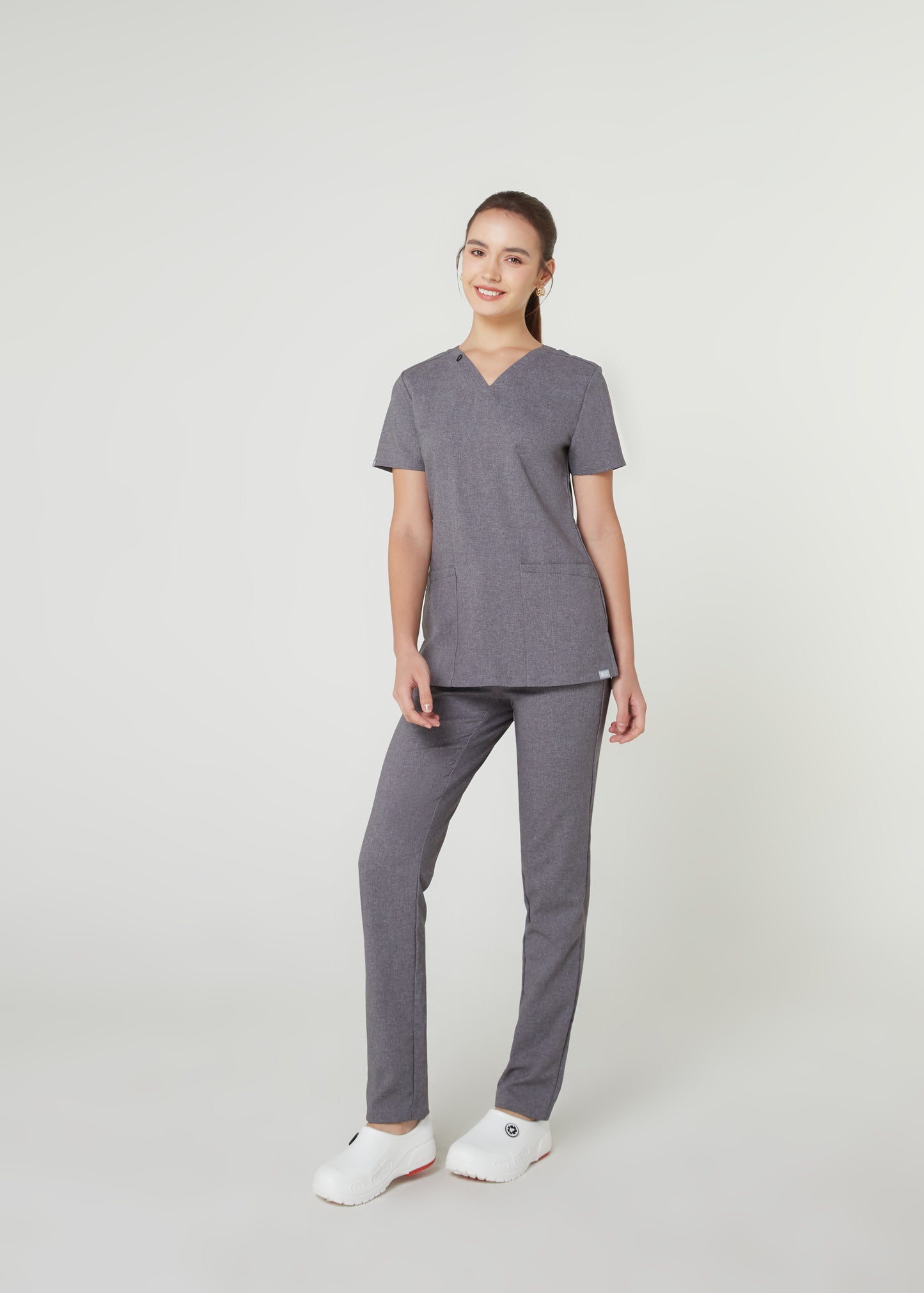 PAT-MED 'COMFY' Women's Scrub Pants HEATHER GRAY