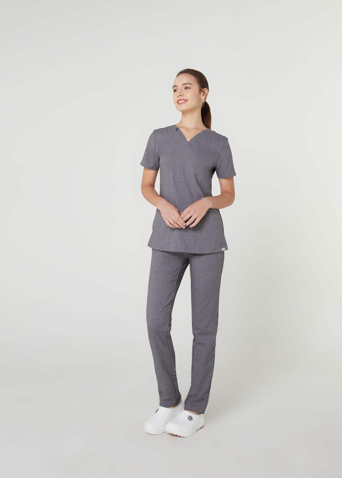 PAT-MED 'COMFY' Women's Scrub Pants HEATHER GRAY