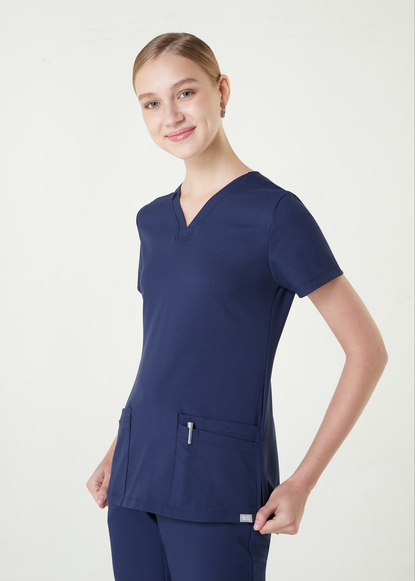 PAT-MED 'COMFY' Women's Scrub Top LUNAR NAVY