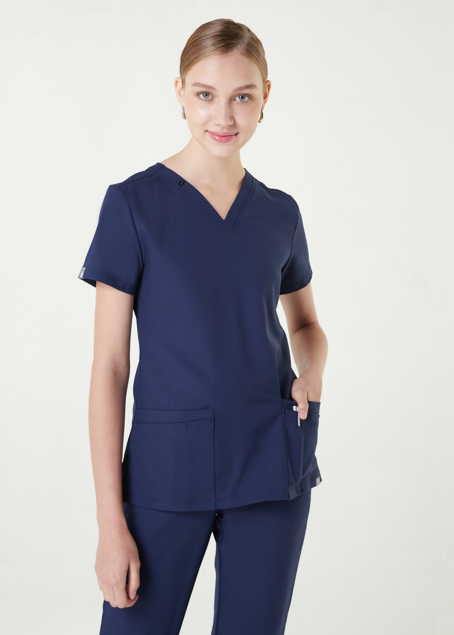 PAT-MED 'COMFY' Women's Scrub Top LUNAR NAVY