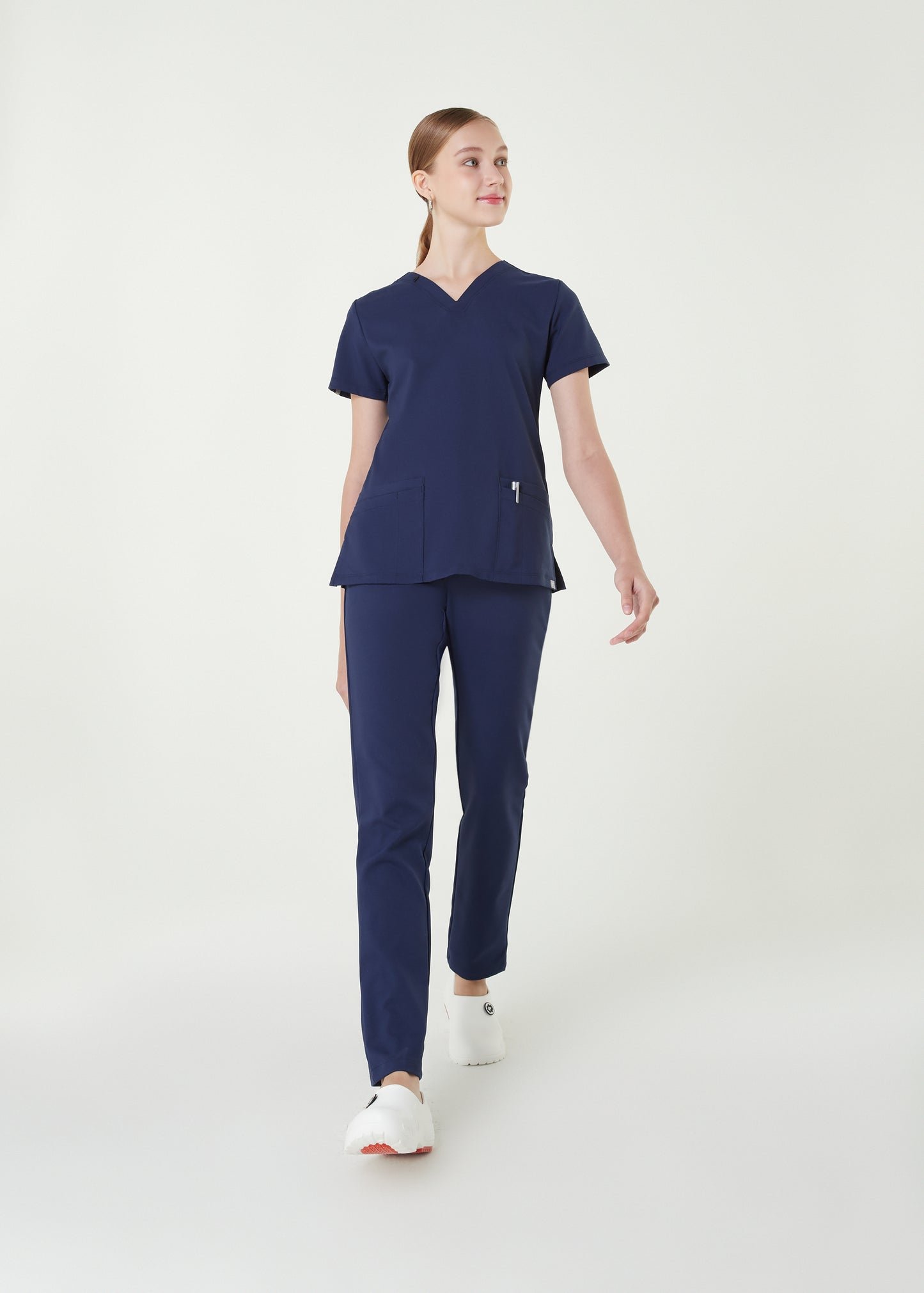 PAT-MED 'COMFY' Women's Scrub Top LUNAR NAVY