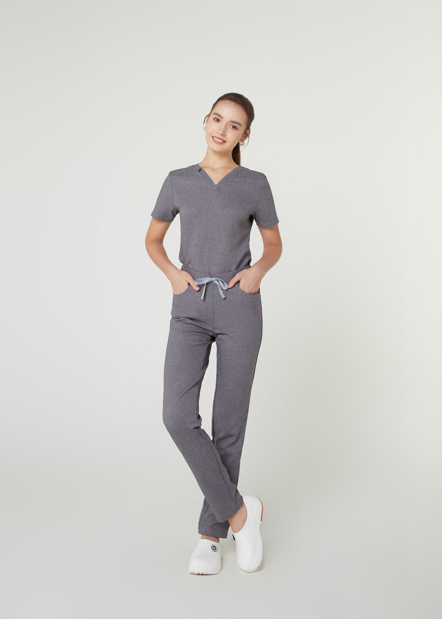 PAT-MED 'COMFY' Women's Scrub Pants HEATHER GRAY