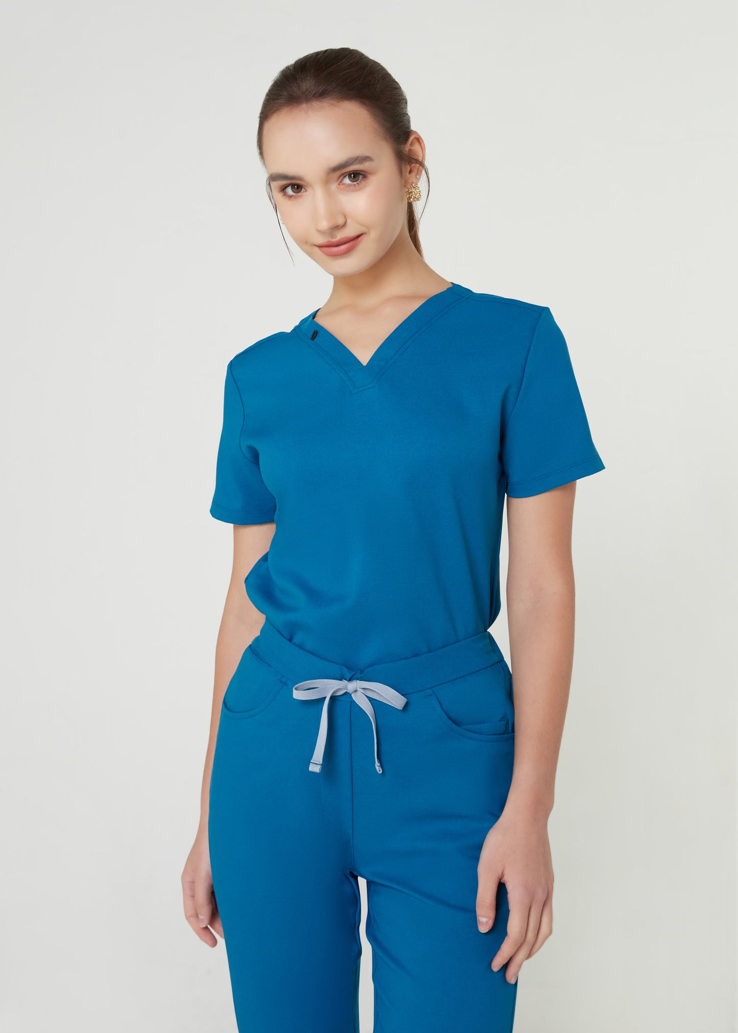 PAT-MED 'COMFY' Women's Scrub Top CARIBBEAN BLUE