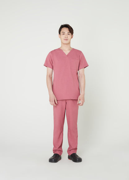 PAT-MED 'COMFY' Men's Scrub Top CORAL